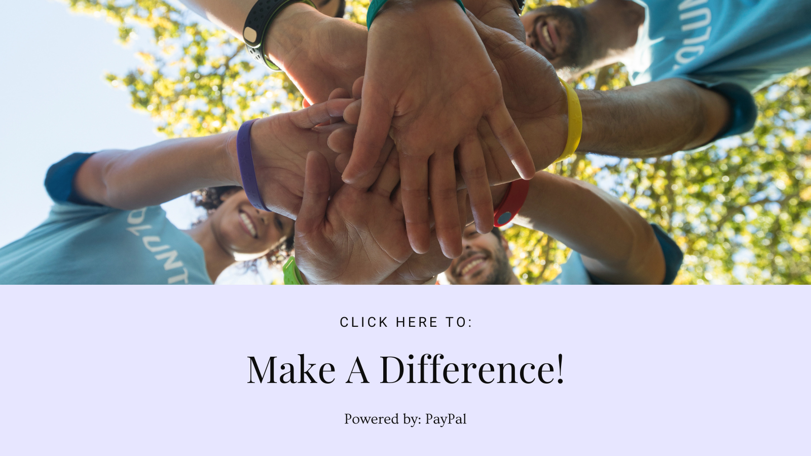Purple Make a Difference Donate & Volunteer Twitter Post